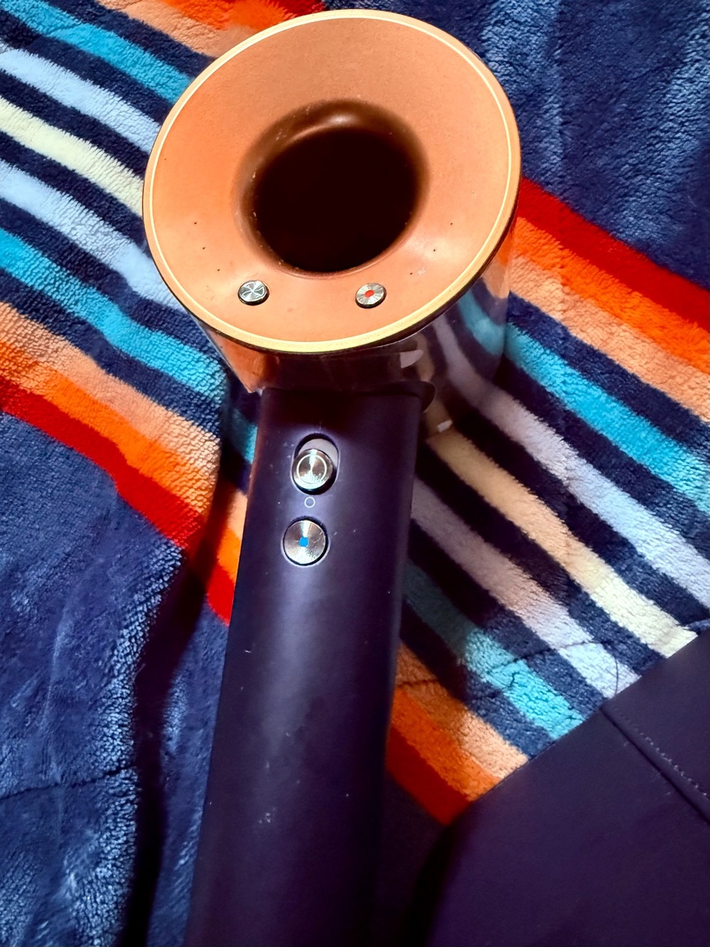 Dyson Supersonic Hair Dryer - Navy and Copper - Picture 6 of 8